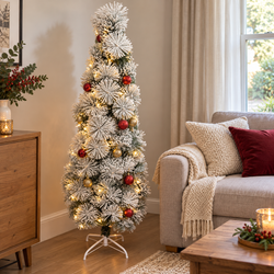 1.5m Snow-Flocked Christmas Tree with Stand | Mr Panda