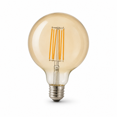 Teempeest G95 4W Amber LED Filament Bulb – 2700K