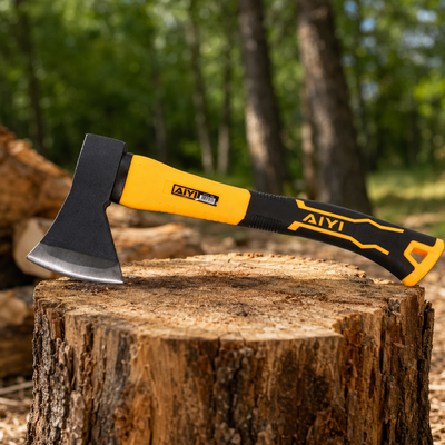 AIYI 500g Heavy-Duty Hand Axe with Fibreglass Handle
