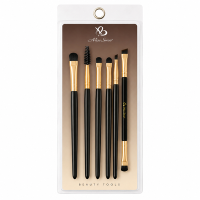 Miss Smoo 6-Piece Makeup Brush Set | Professional Cosmetic Brushes | MrPanda