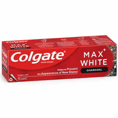 Colgate Max White Charcoal Toothpaste 75ml | Mr Panda