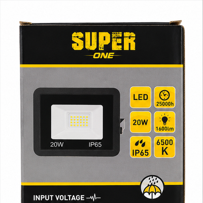 Super One 20W LED Floodlight IP65 – 1600 Lumens
