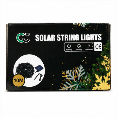 10m Solar String Lights with Solar Panel | Outdoor Garden Lights