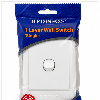 Redisson 1 Lever Single Wall Switch - White