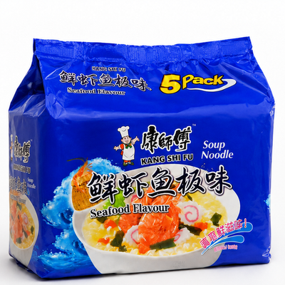 Kang Shi Fu Seafood Flavour Noodles 5-Pack | MrPanda
