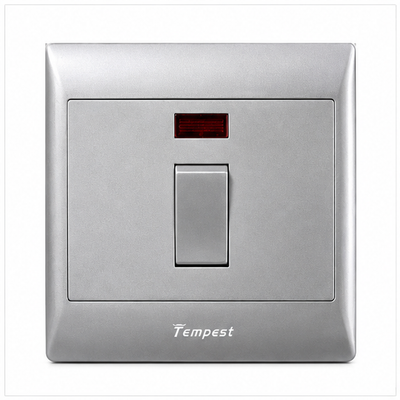 Tempest 1-Gang Wall Light Switch – Grey