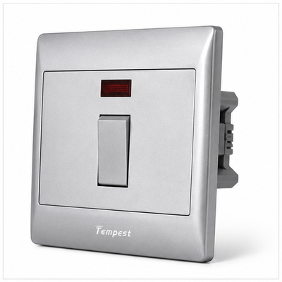 Tempest 1-Gang Wall Light Switch – Grey